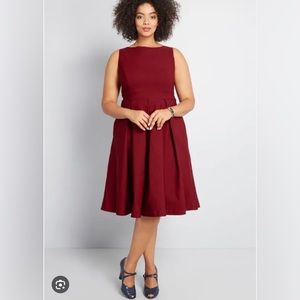 ModCloth Always Polished Fit and Flare Dress
